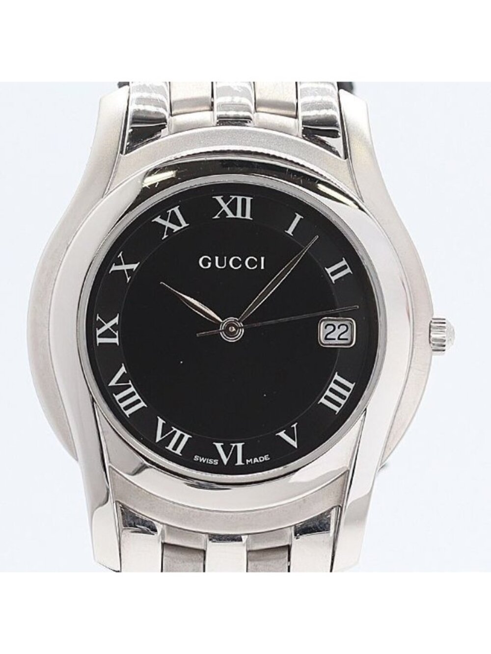 Gucci Black Dial Date Watch Log